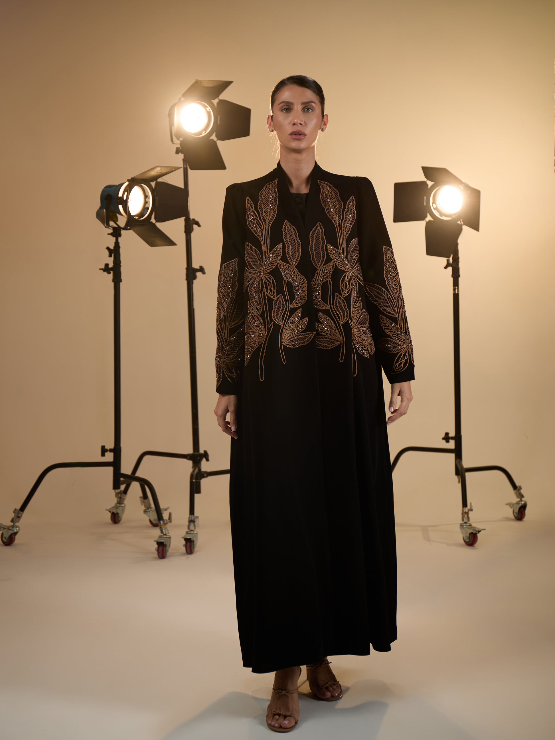 BROWN GENTLE ABAYA