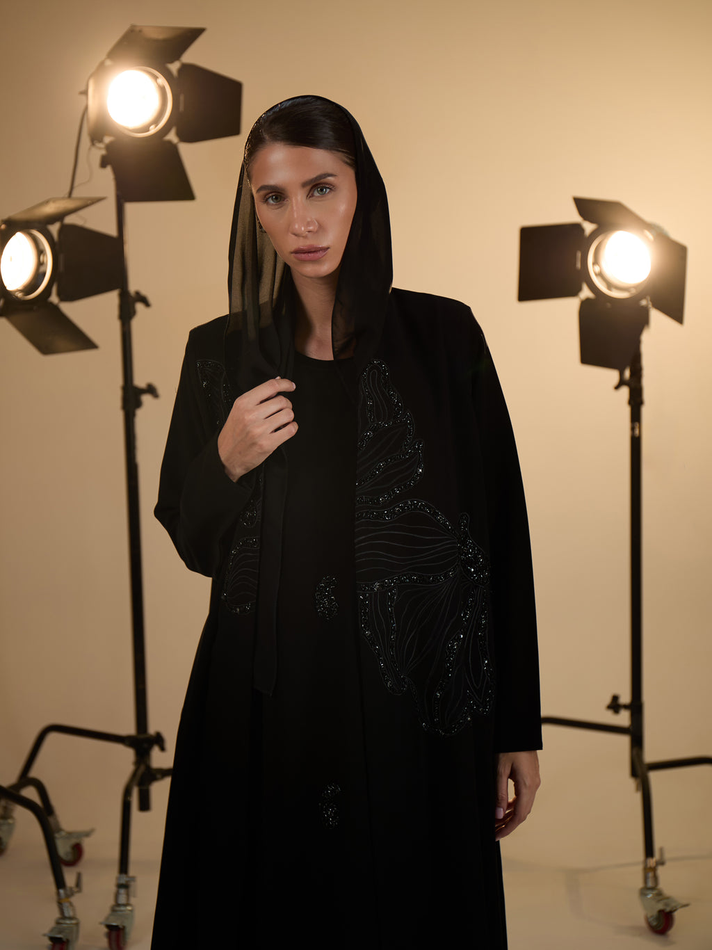 ROSE ABAYA WITH DRESS