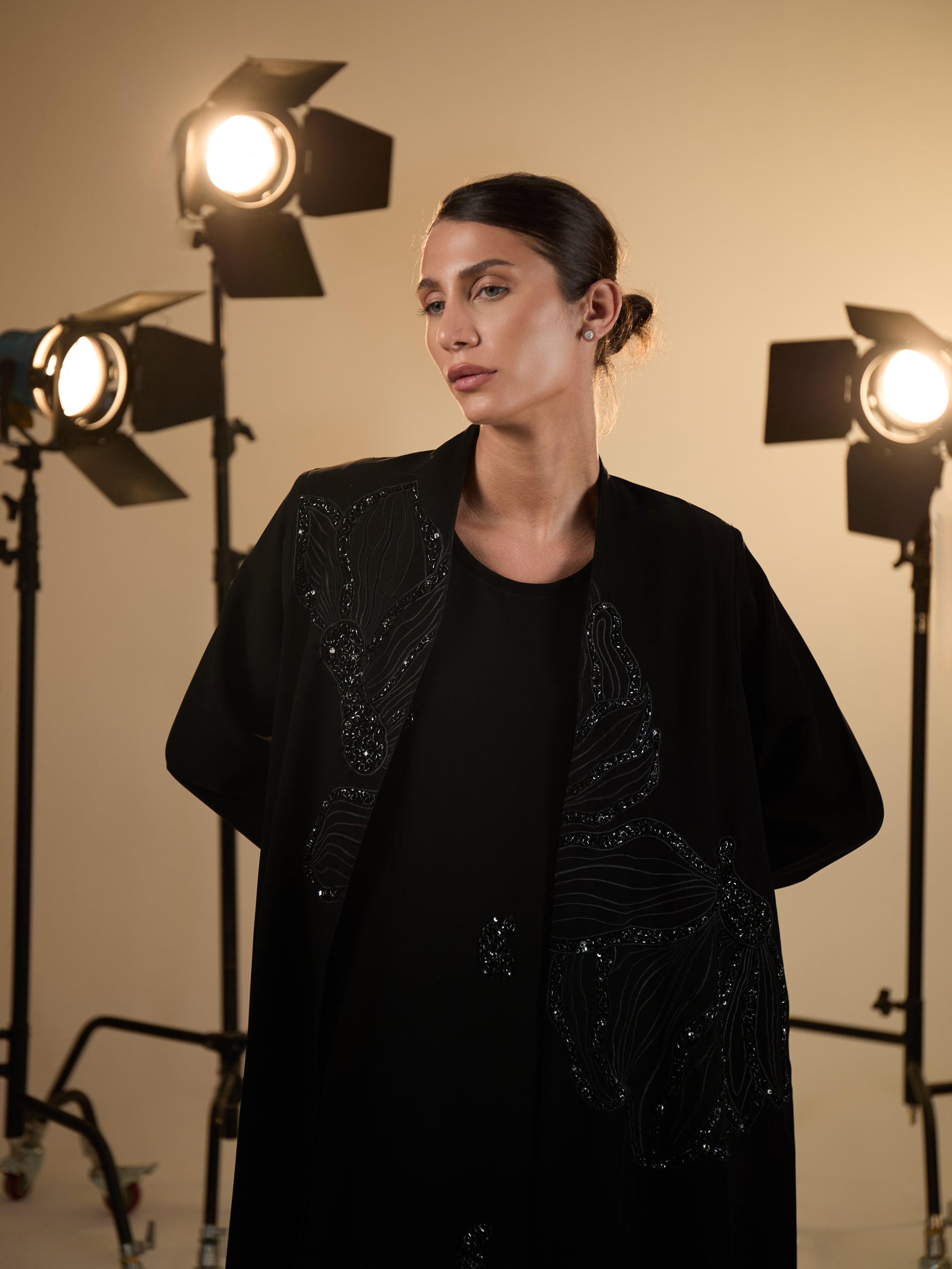 ROSE ABAYA WITH DRESS