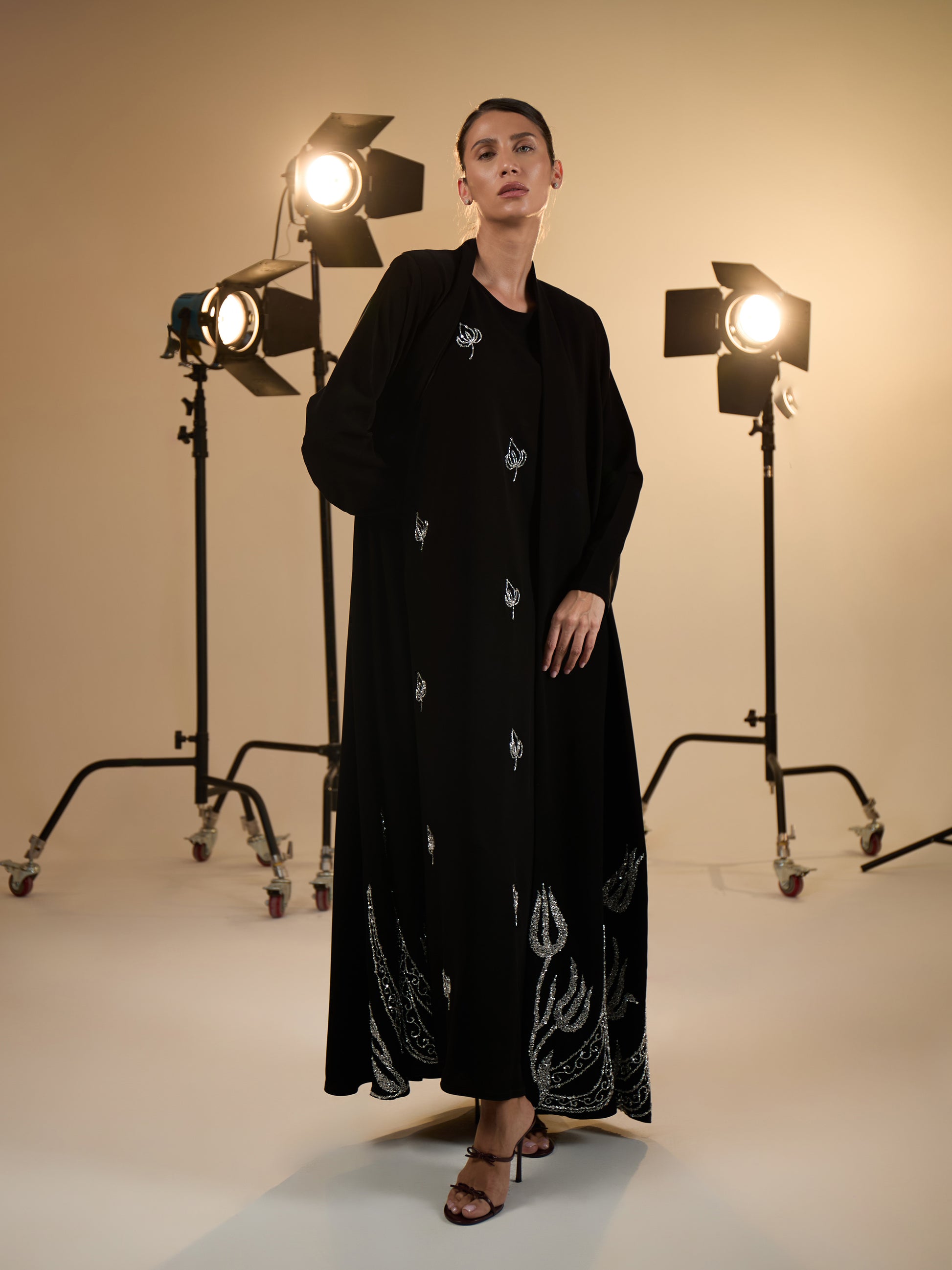 WEDDING ABAYA WITH DRESS