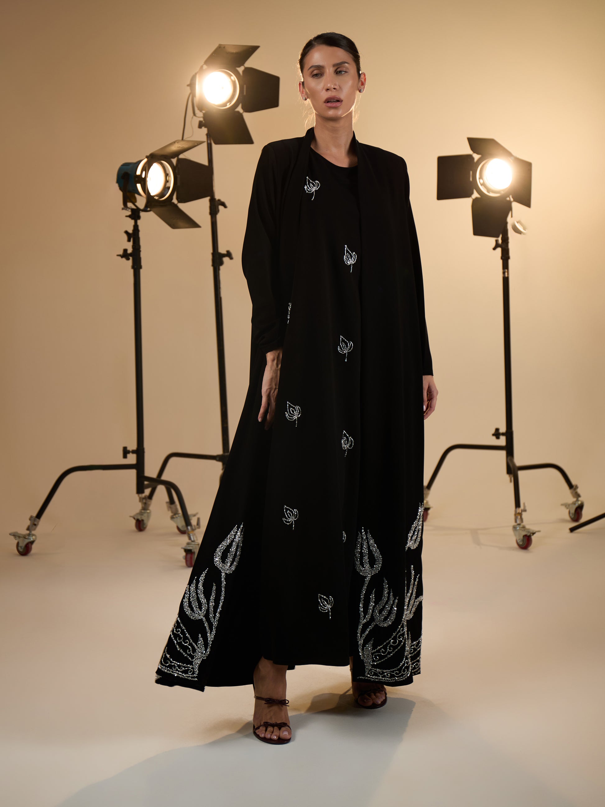 WEDDING ABAYA WITH DRESS