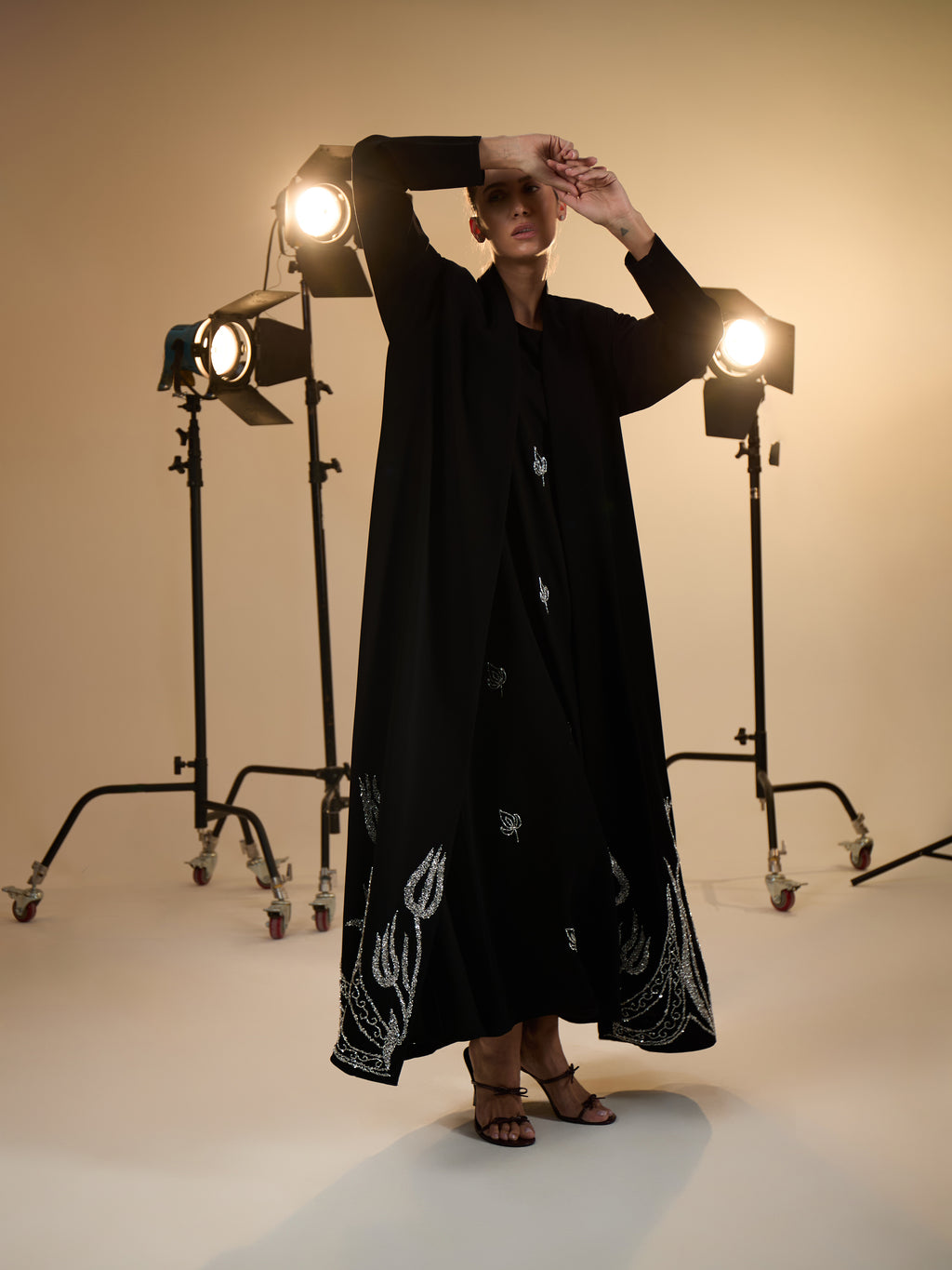 WEDDING ABAYA WITH DRESS