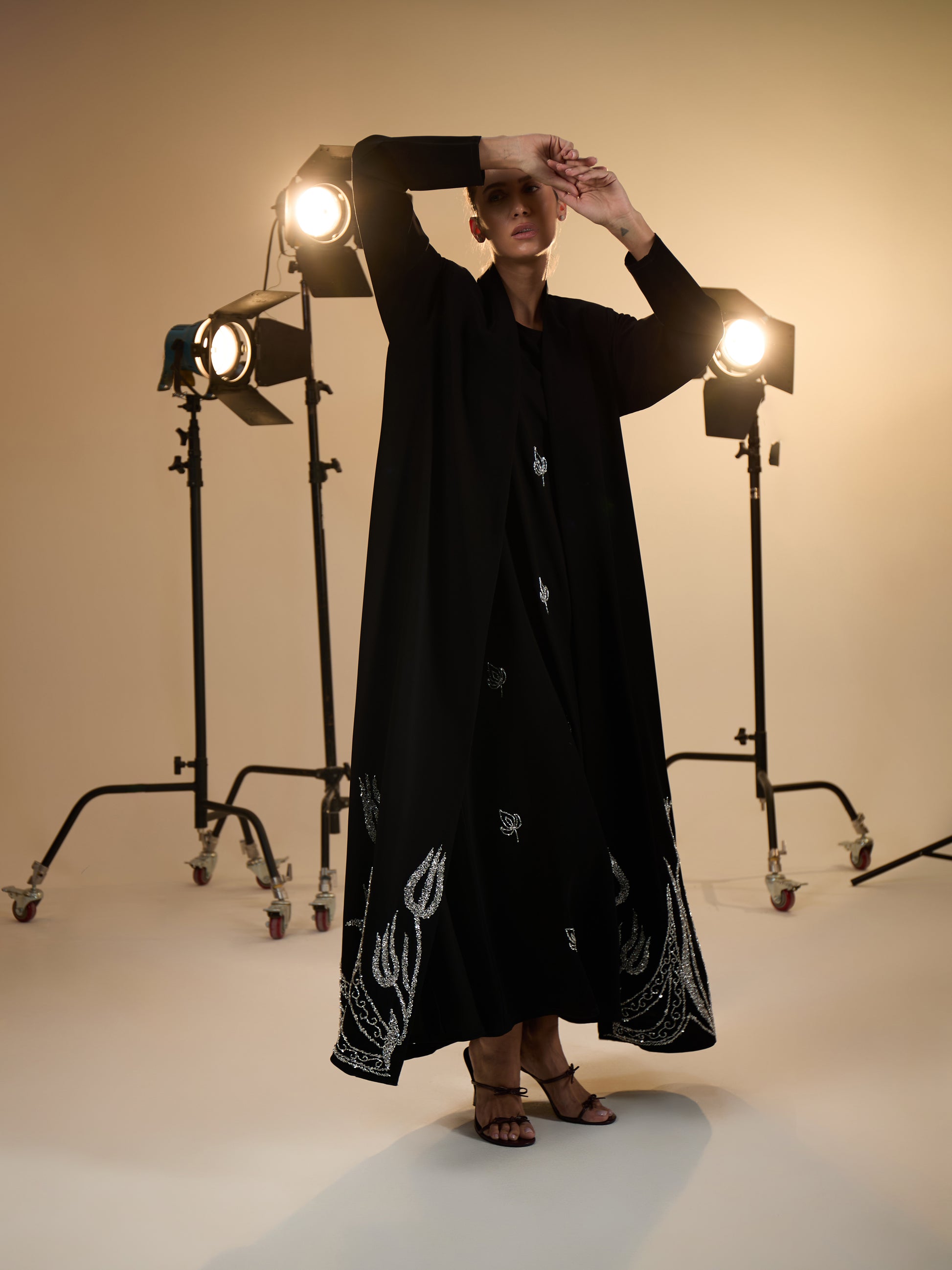 WEDDING ABAYA WITH DRESS