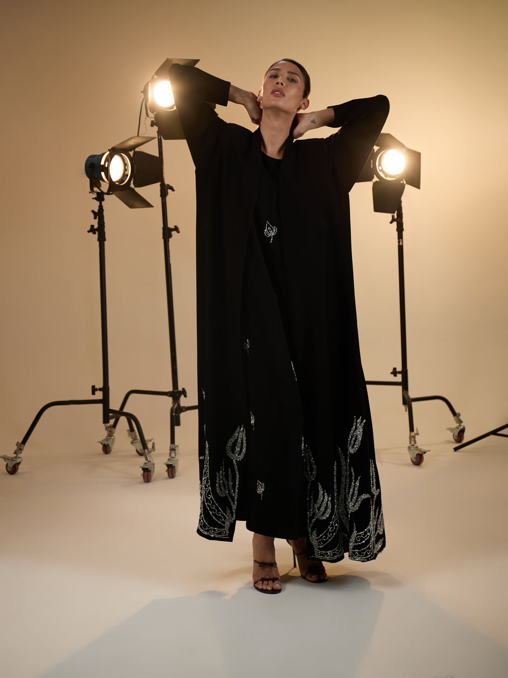 WEDDING ABAYA WITH DRESS