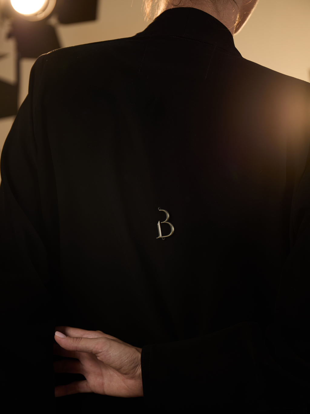 PEARL AND SILVER BEADS ABAYA