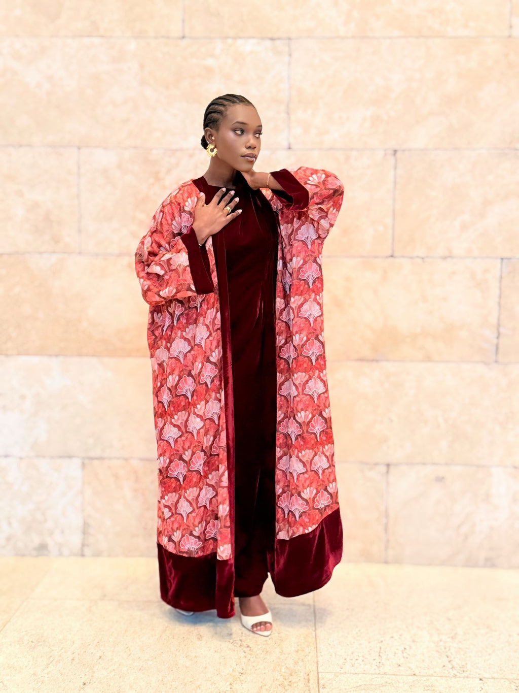 organic linen bisht