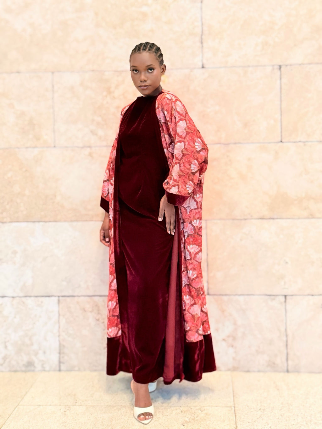 organic linen bisht