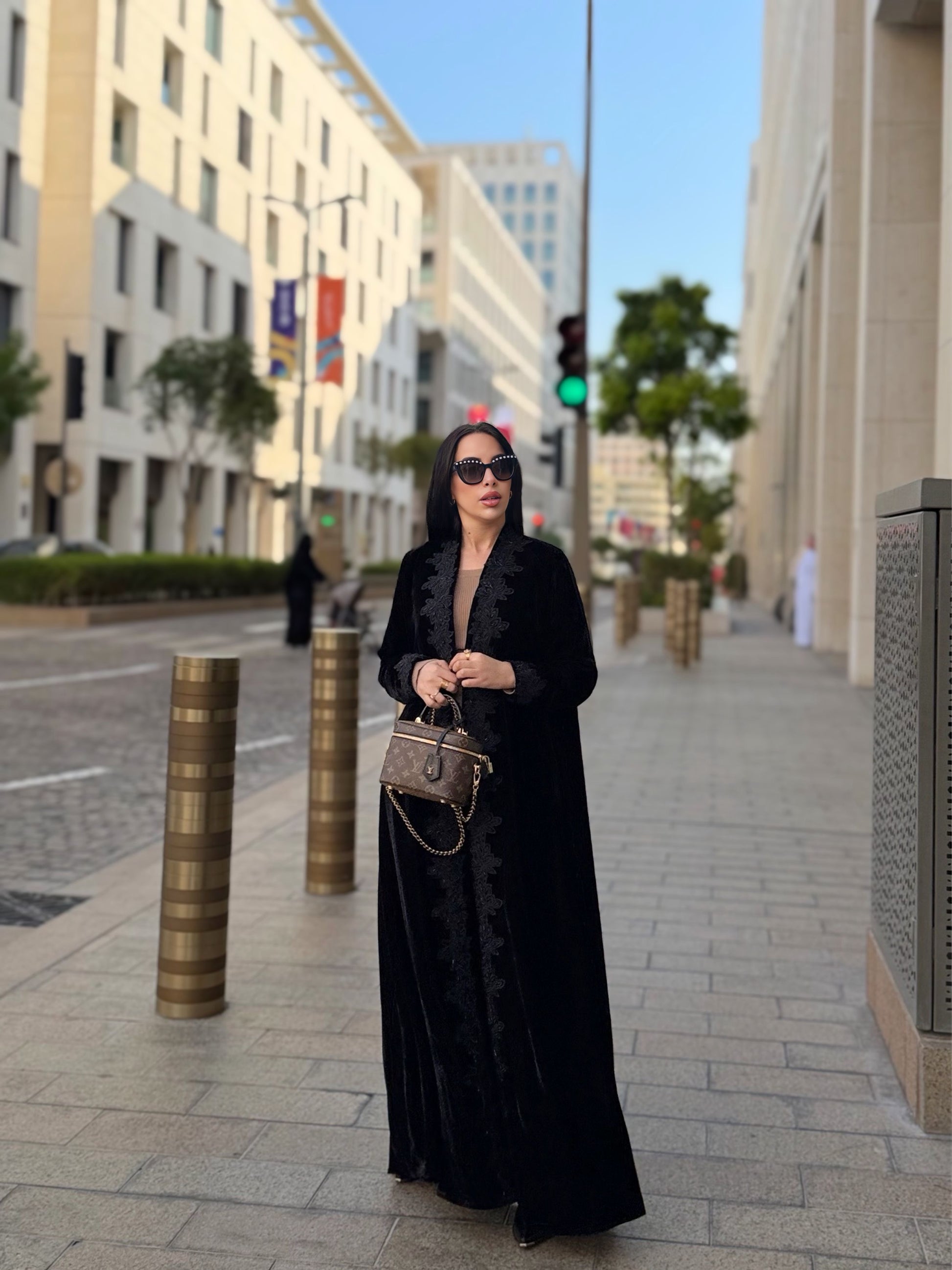 velvet abaya
