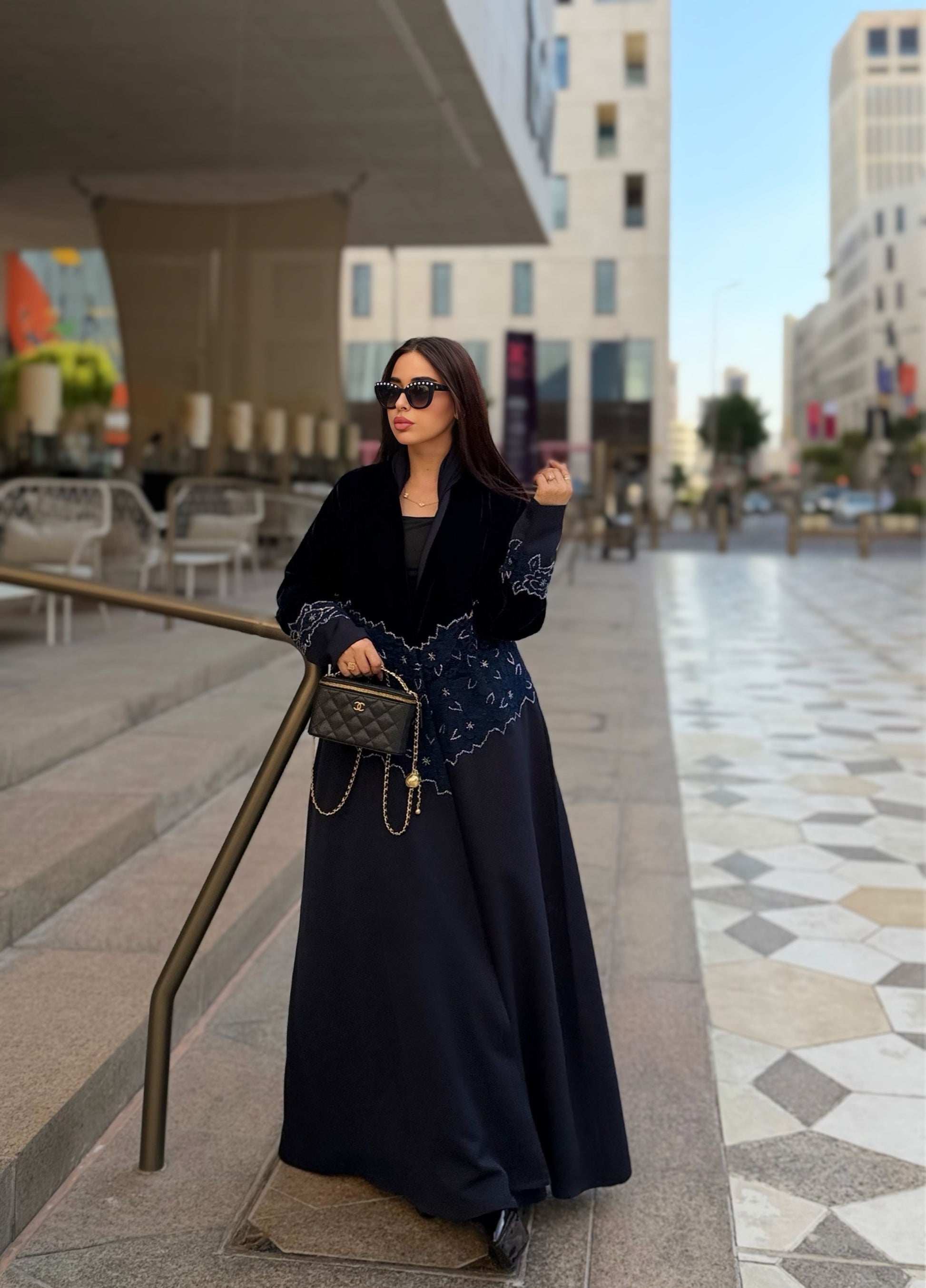 velvet dantiel abaya