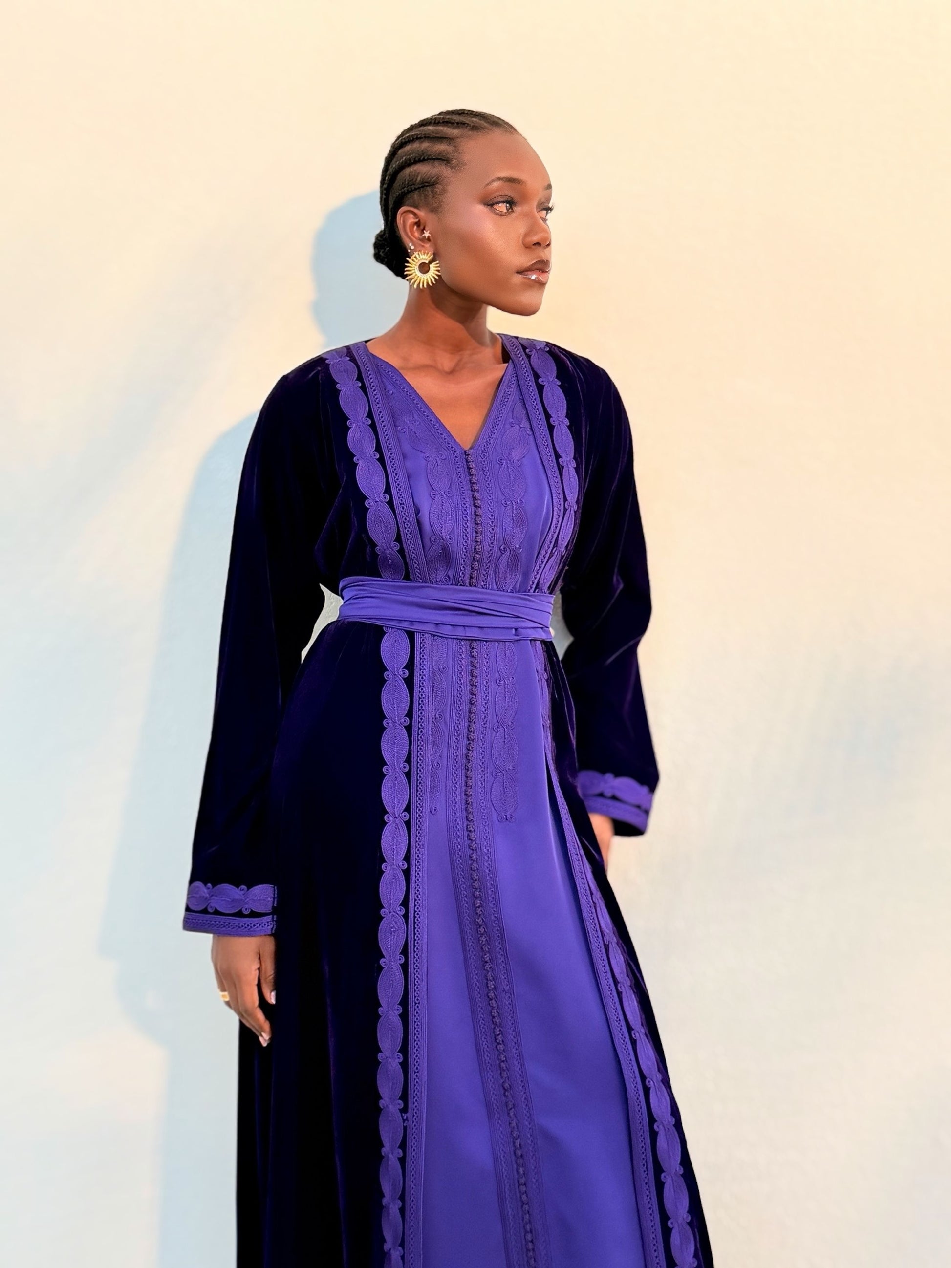 velvet  Moroccan caftan