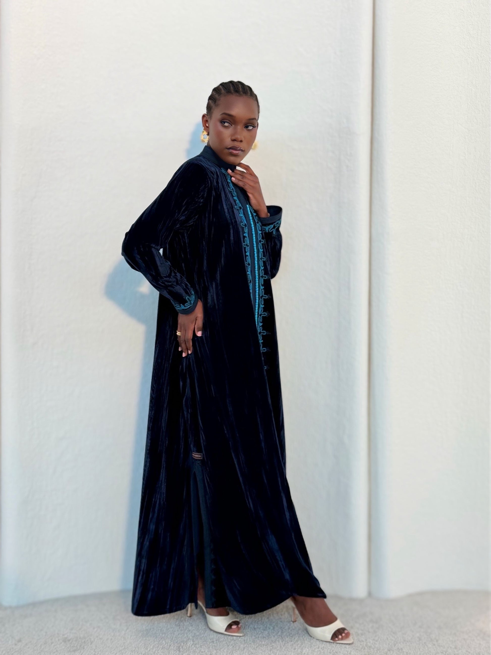 velvet morocoon jalabiya