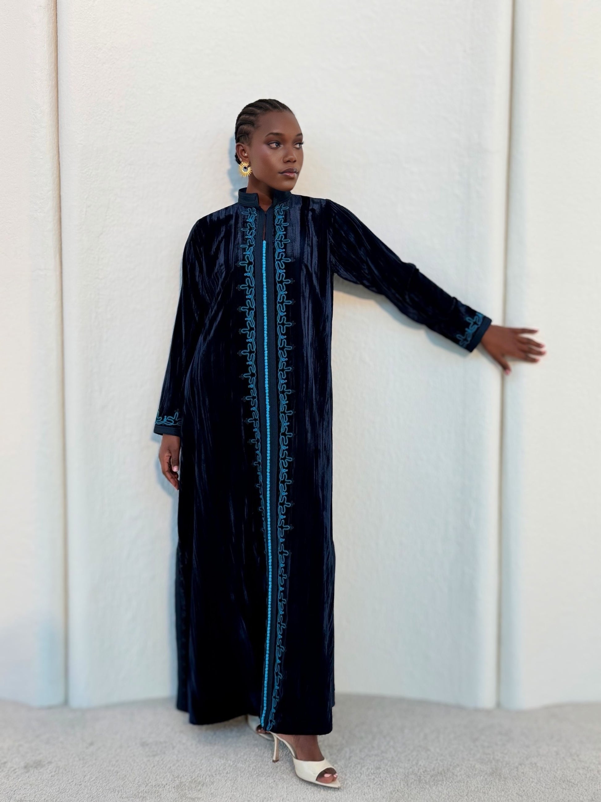 velvet morocoon jalabiya