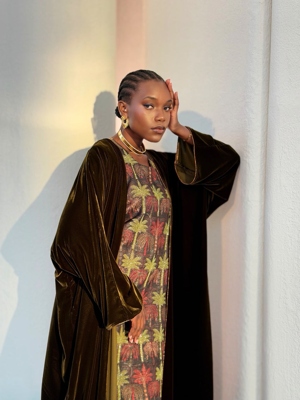 palm dress ,bisht