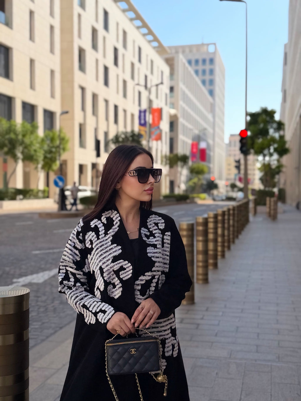 white embroidery abaya