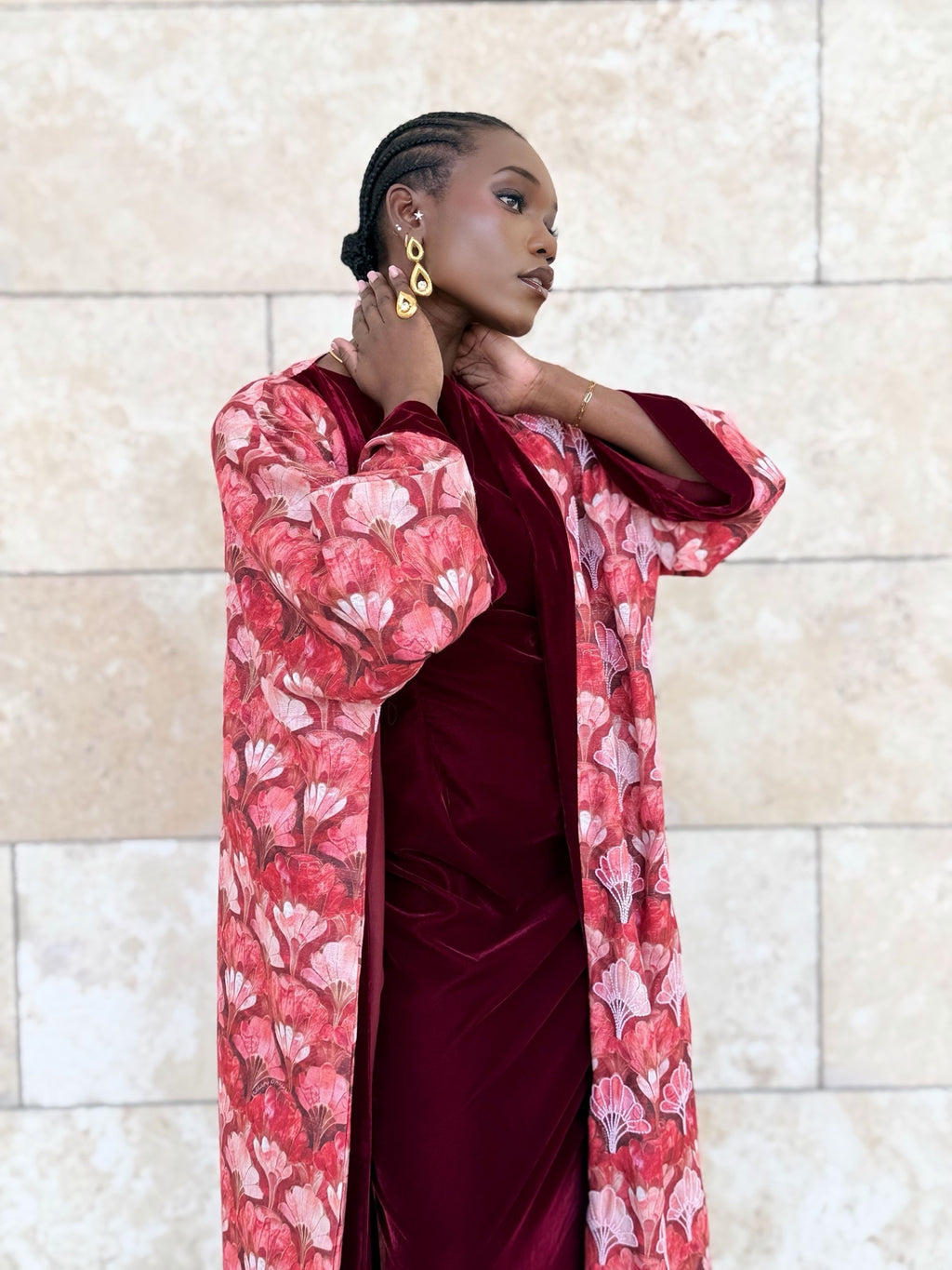 organic linen bisht
