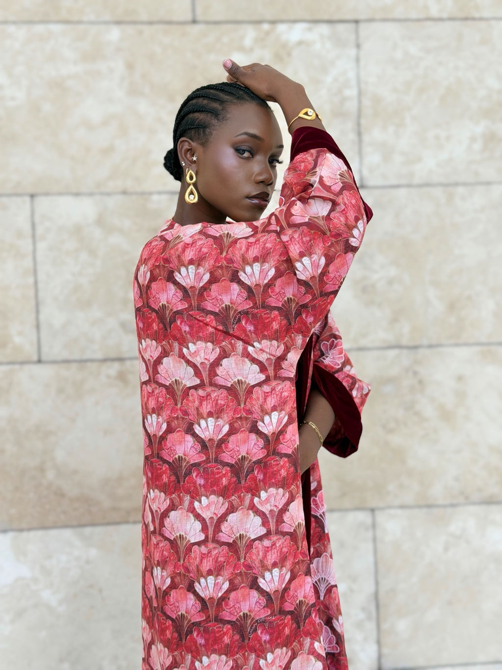 organic linen bisht