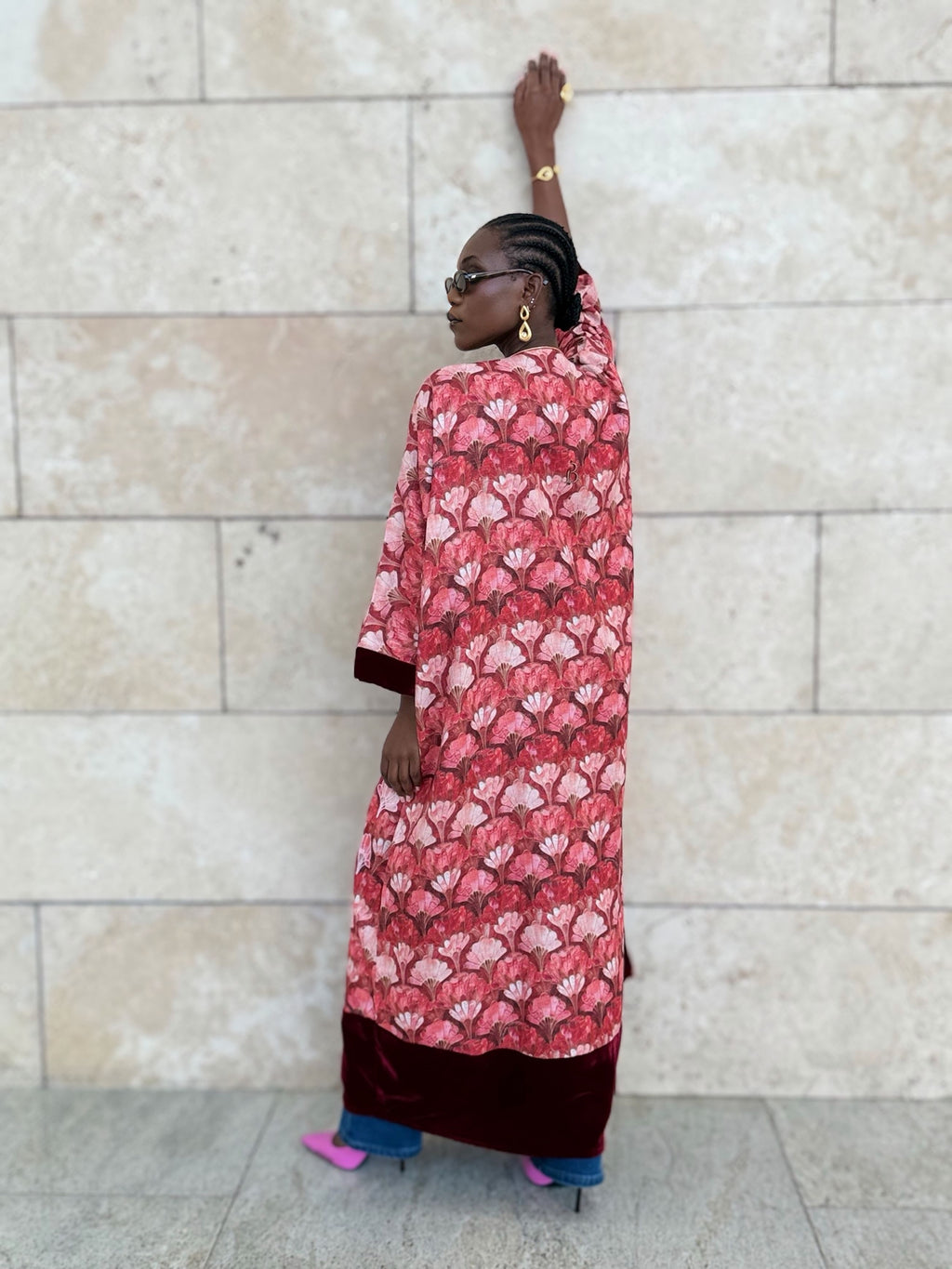 organic linen bisht