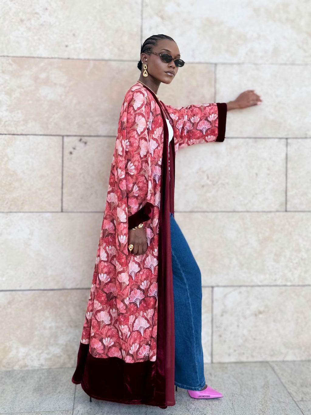 organic linen bisht