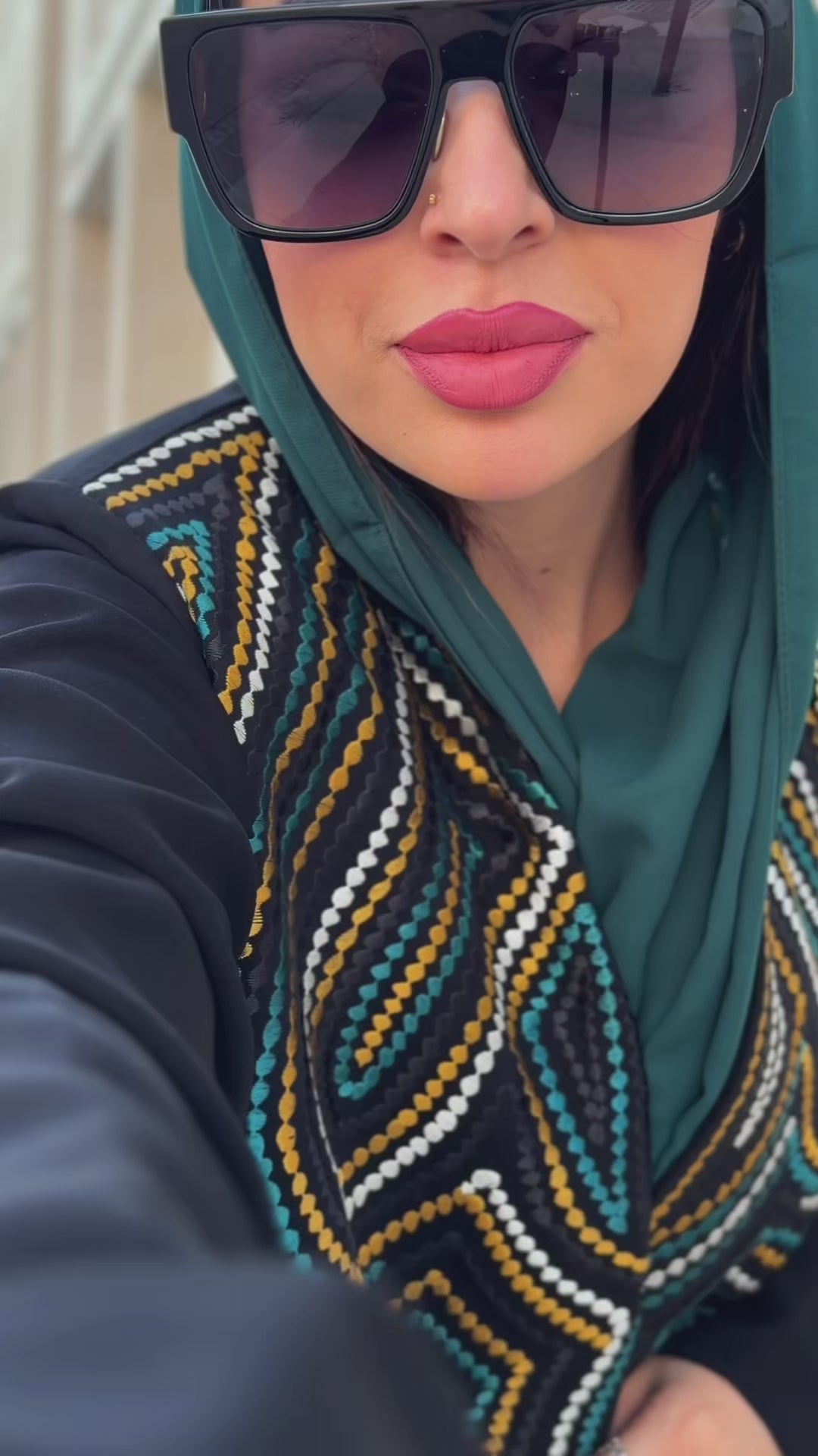 colorful abaya